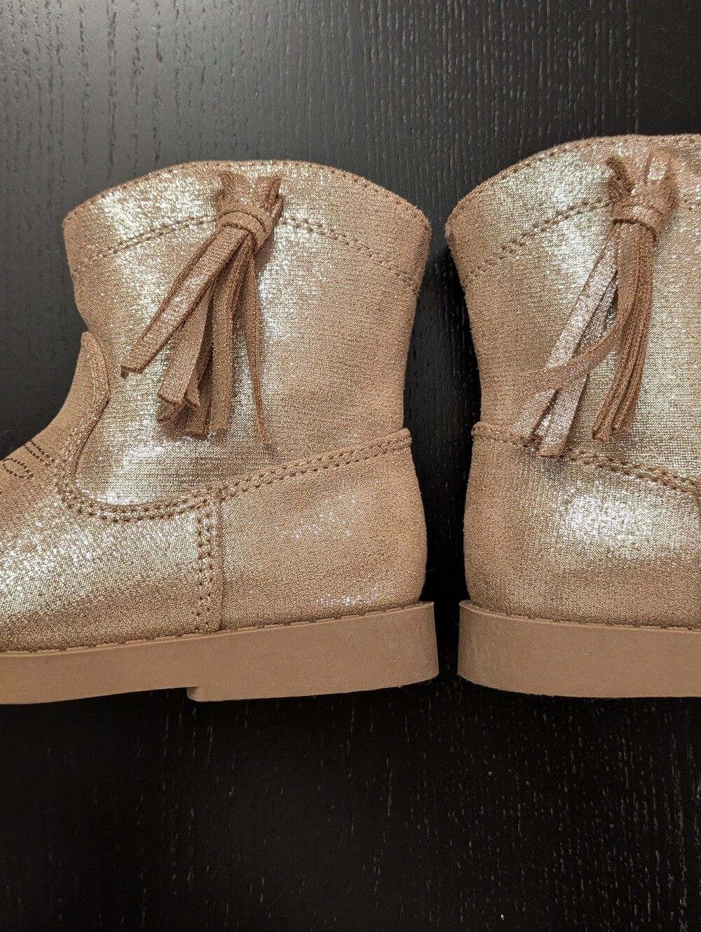 Old Navy Girls' Metallic Rose Tassel Cowboy Boot - Picture 5 of 12